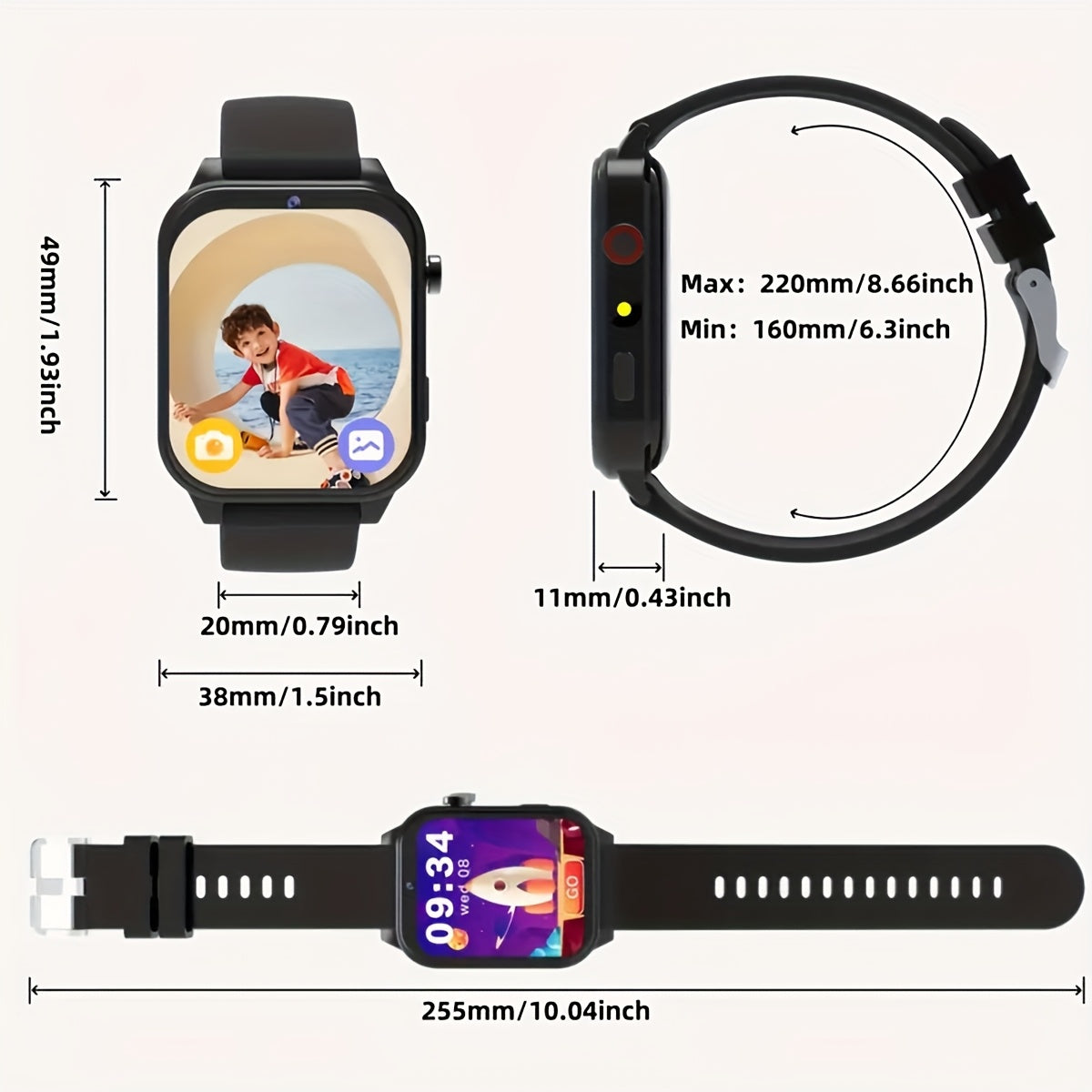 Kids Smart Game Watch with Camera 18 Built in Games Calculator Calendar
