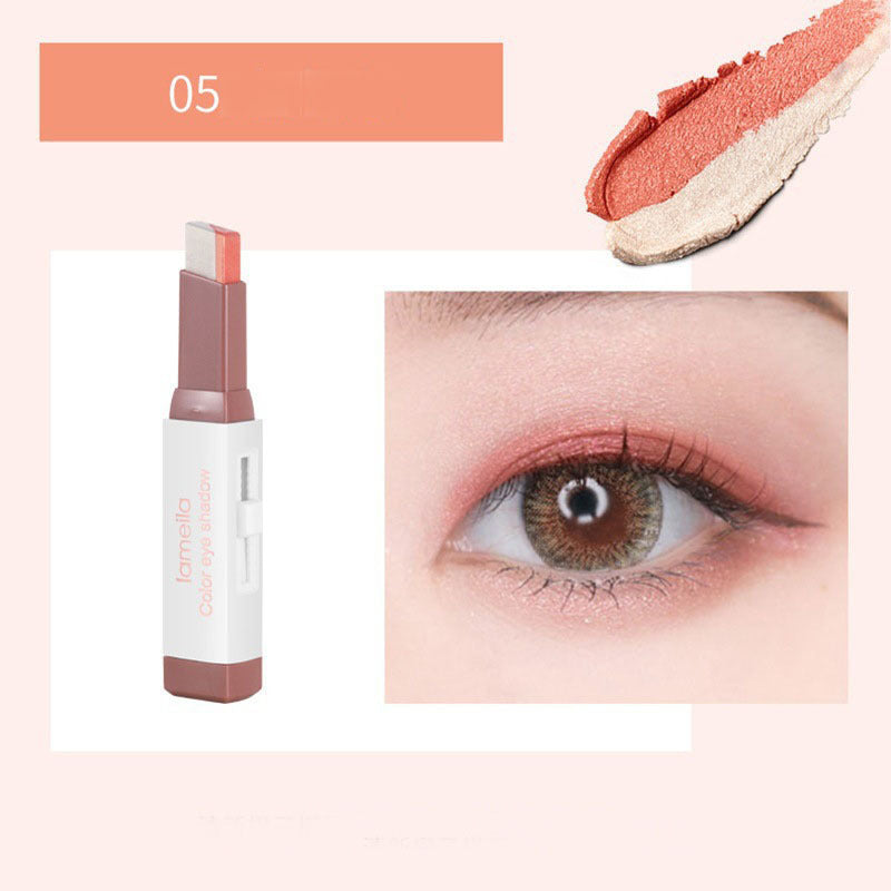 Gradient 2 Eyeshadow Stick Waterproof Sweatproof Makeup Tool