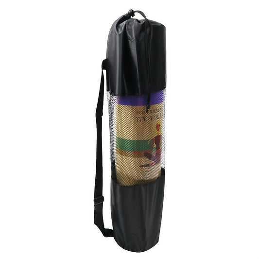 Portable Yoga Mat Storage Bag With Mesh - Yoga Accessories Organizer