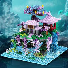 Magic Flower House Microbead Model Kit - High Difficulty Stacked Building Scene