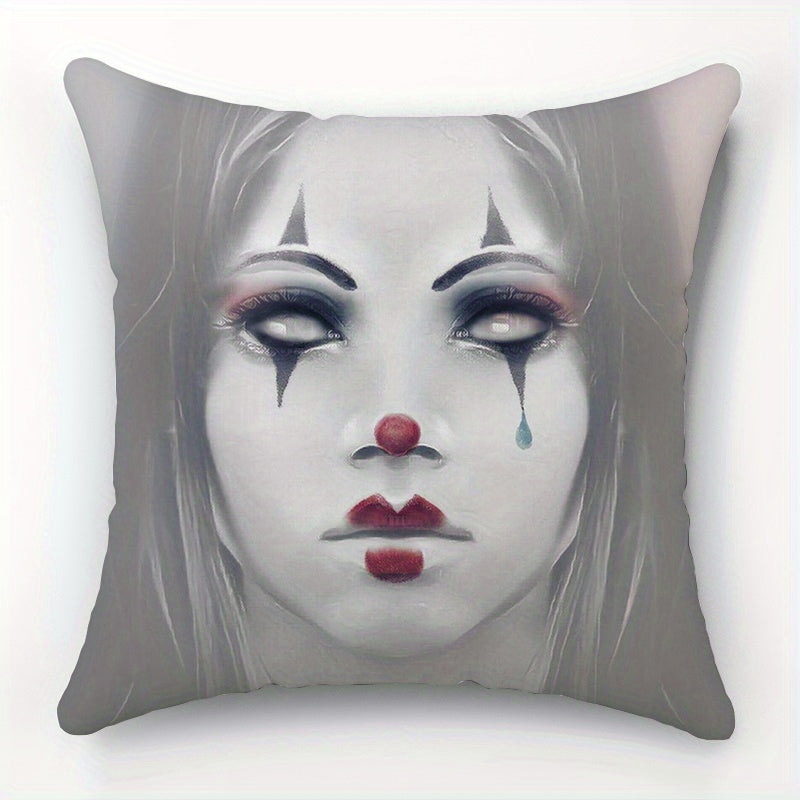 Halloween Horror Peach Velvet Pillowcase Home Decoration