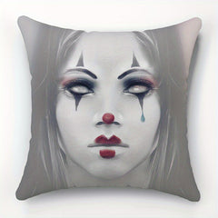 Halloween Horror Peach Velvet Pillowcase Home Decoration