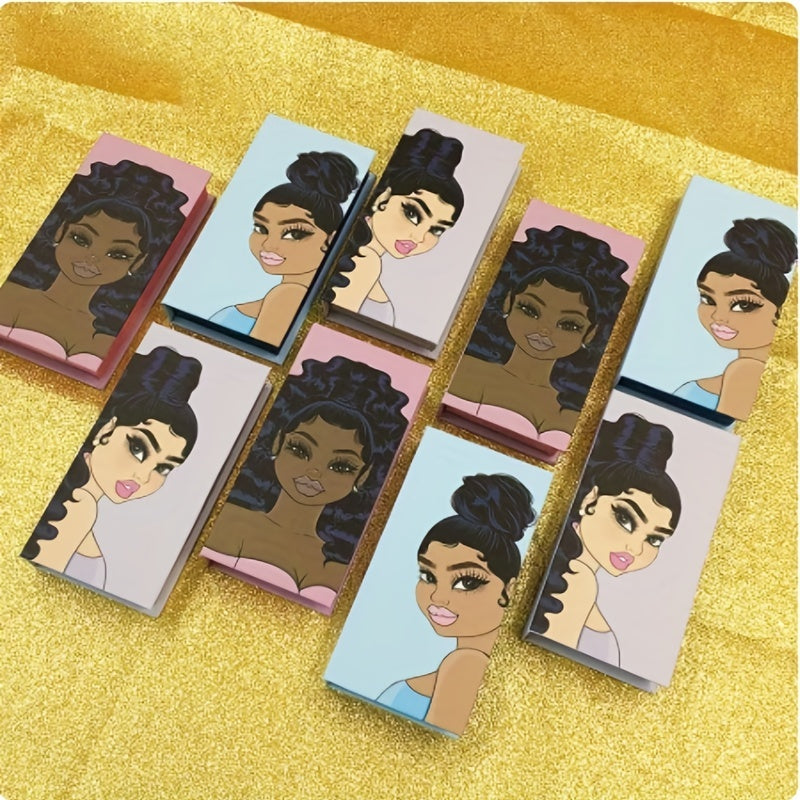 Rectangular Beauty Magnetic False Eyelash Packaging Box 5D Mink Eyelashes