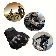 Airsoft Shooting Gloves Hard Knuckle Half Finger Gloves