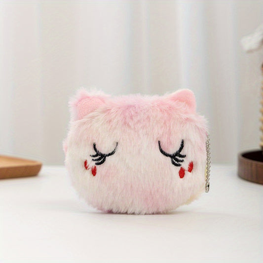 Plush Unicorn Cat Coin Purse Wallet Lipstick Bag