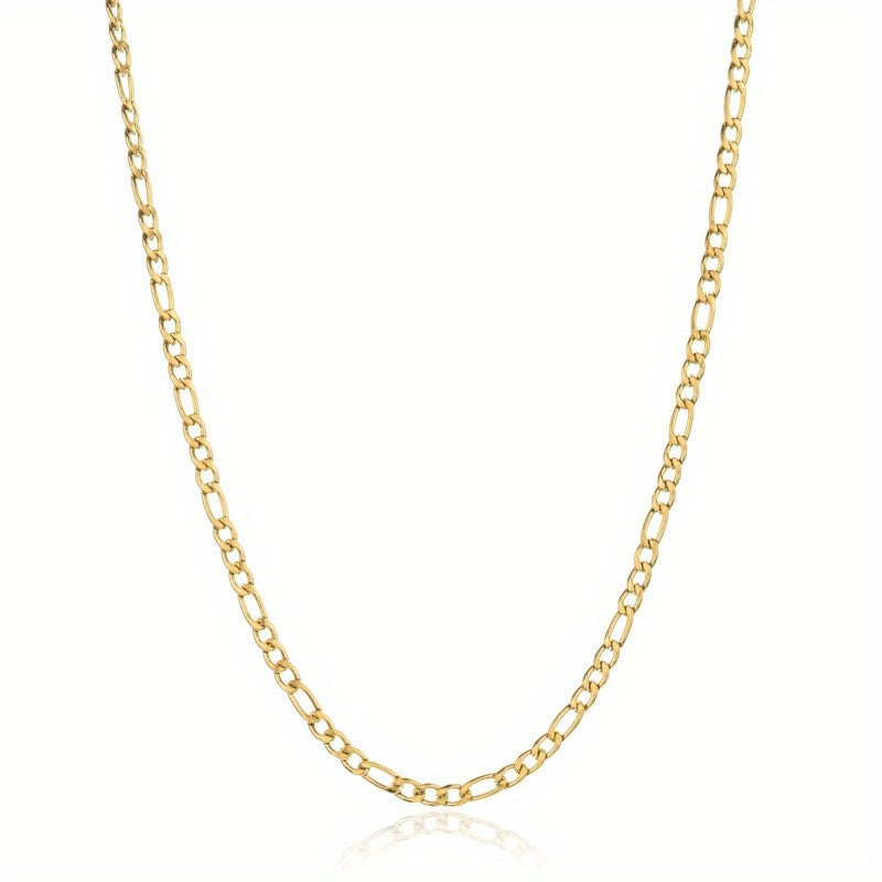 Stainless Steel 18K Plated Chain Necklace For Women Jewelry