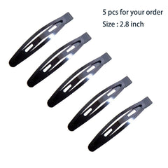 5pcs Snap Hair Clips All-match Barrettes Hairpins Classic