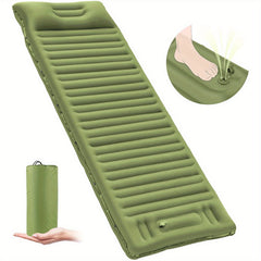Ultralight Inflatable Sleeping Pad with Pillow for Camping