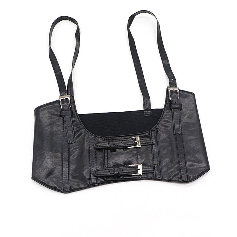 Wide Belt Vest Elastic Strap Girdle Outer Camisole Elastic Girdle