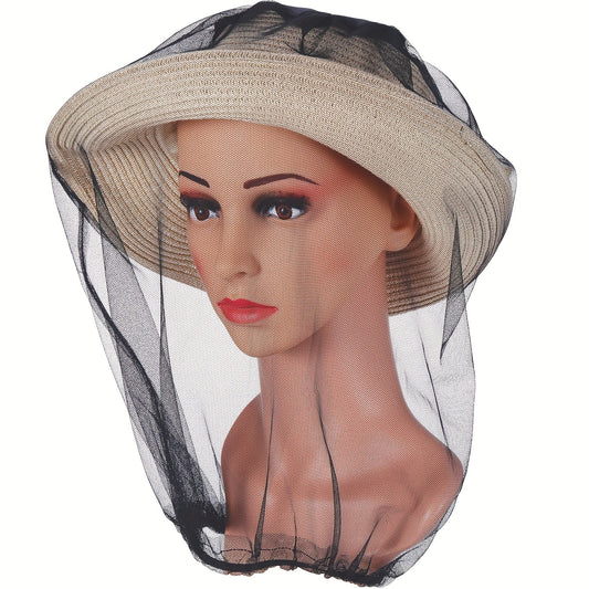 Outdoor Anti Mosquito Mesh Hat with Neck Cover
