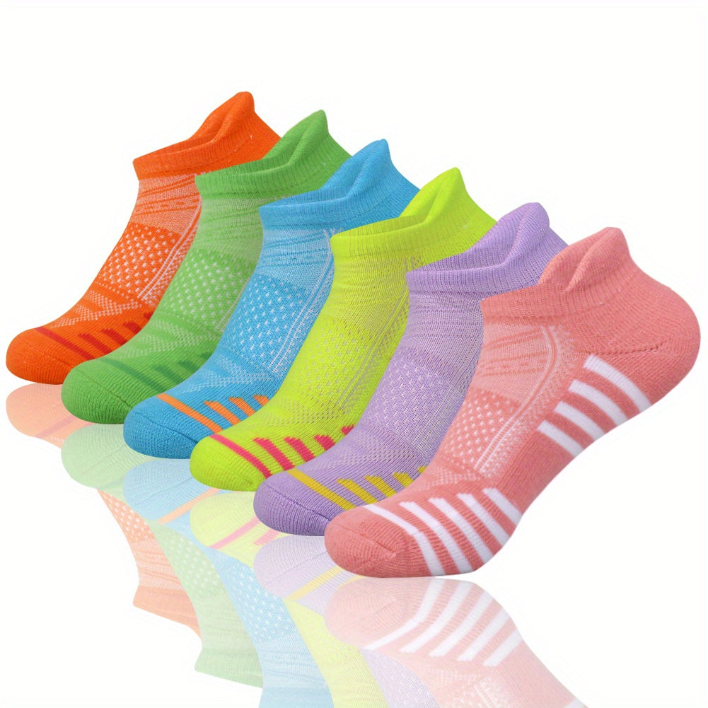 6 Pairs Colorblock Short Socks for Women