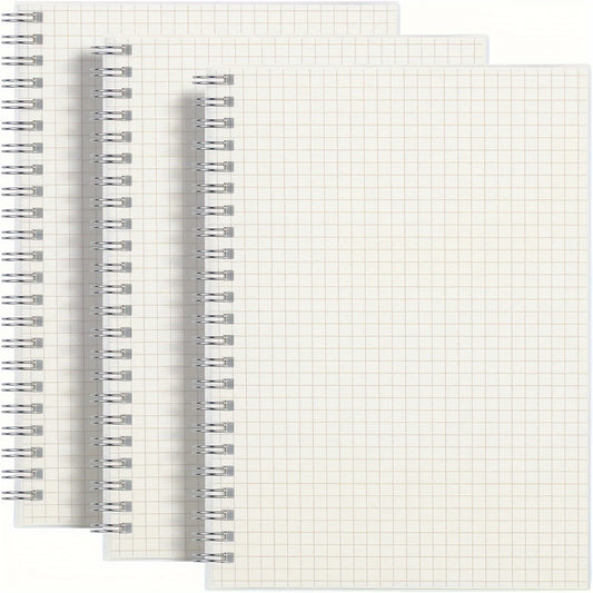A5 B5 Spiral Graph Paper Notebooks, 160 Pages, Dotted Ruling