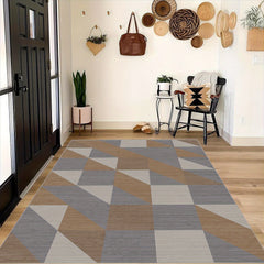 Geometric Checkered Carpet for Modern Home Decoration