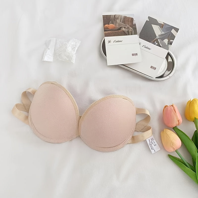 Solid Push Up Bra Comfy & Breathable Everyday Bra Women's Lingerie
