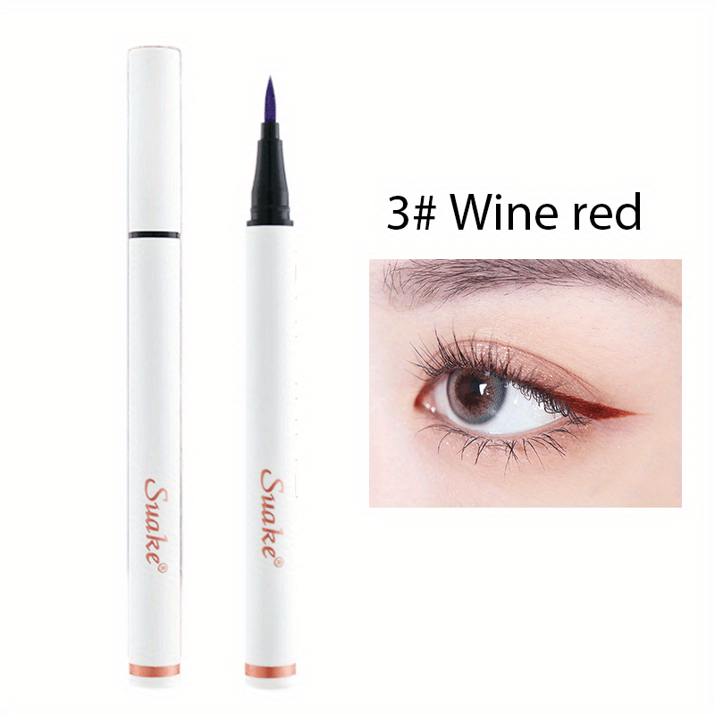 6 Colorful Long Lasting Eyeliner Pens Fast Drying Waterproof & Smudge Proof
