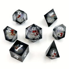 Christmas Resin Liquid Dice Set - Desktop Entertainment Game Accessories