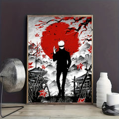 Japanese Anime Cartoon Character Painting On Canvas Wall Art