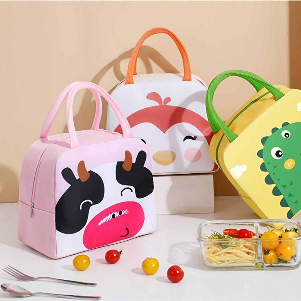 Cartoon Insulated Lunch Bag Box Portable Outdoor Cooler Tote Women