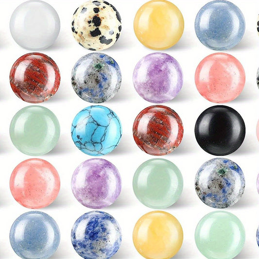 Gem Chakra 16mm Sphere Crystal Worry Stone Large Gem Sphere