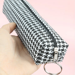 Classic Checkered Pencil Case