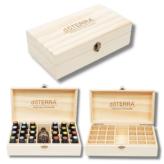 Essential Oil Storage Box 25 Grids Aromatherapy Organizer Nail Polish Fragrance