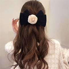 Camellia Vintage Hair Clip Hairpin Ponytail Holder