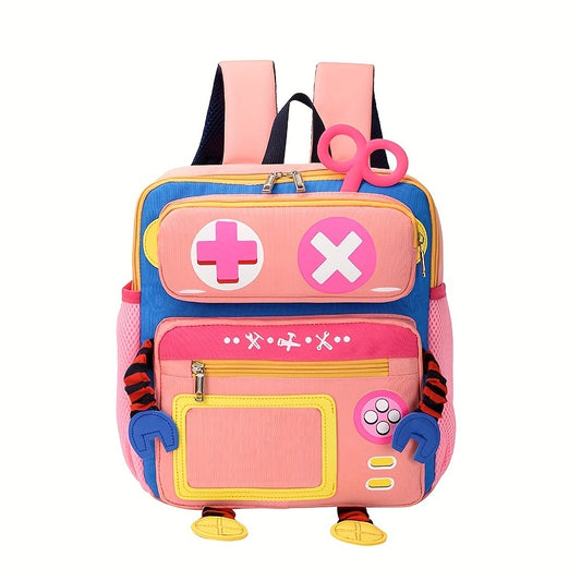 Kids Cartoon Robot Backpack Large Capacity School Bag