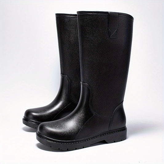 Men's Waterproof High Top Rain Boots for Outdoor Fishing