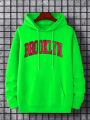 'Brooklyn' Print Hoodie for Men