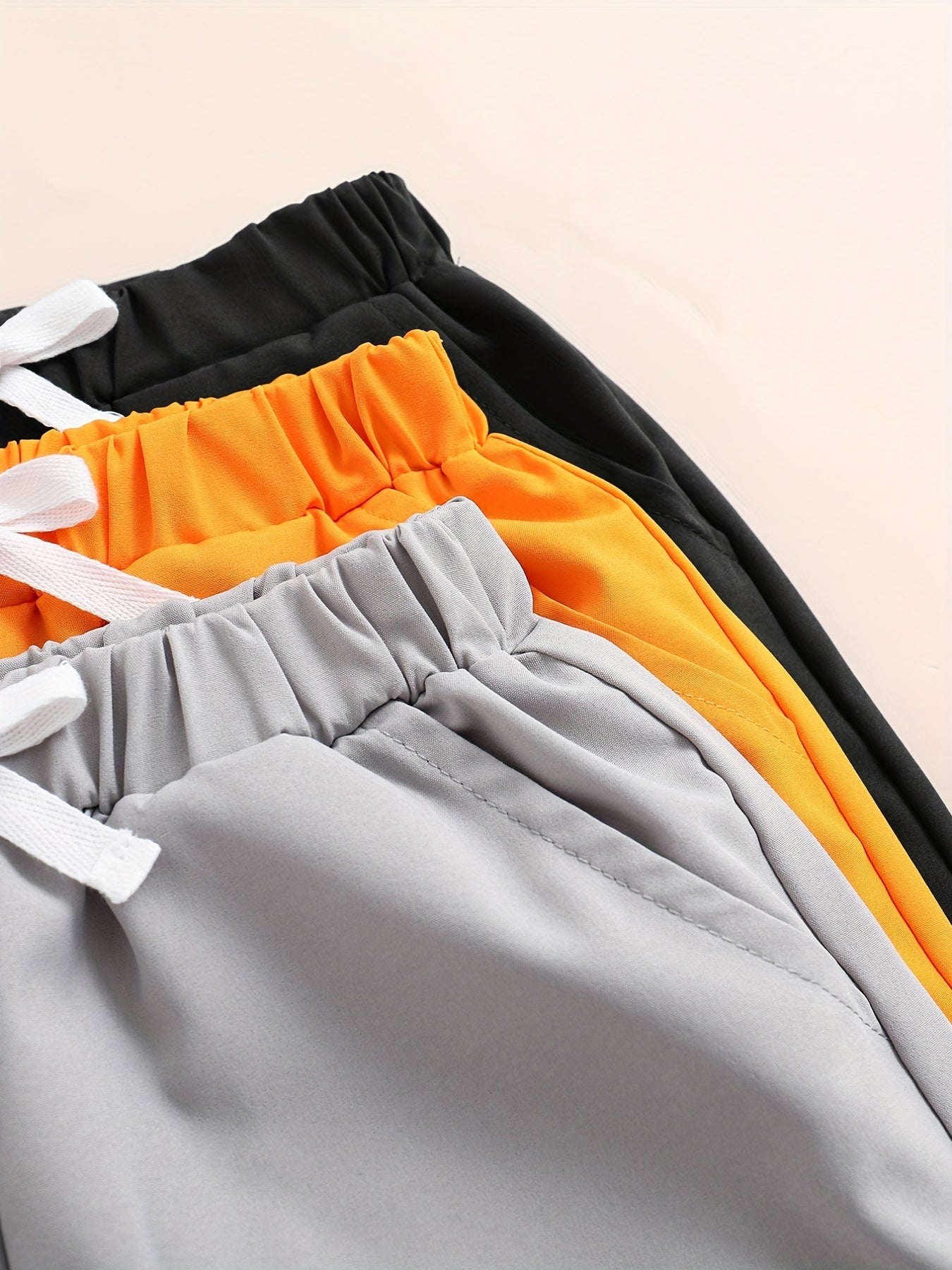 3pcs Boys Comfortable Quick Drying Shorts for Summer