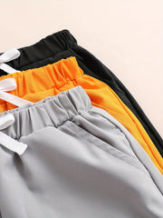 3pcs Boys Comfortable Quick Drying Shorts for Summer