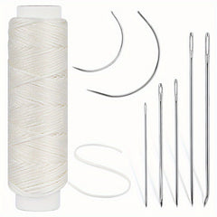 32 Yards Waxed Thread & Leather Needles - Upholstery & Leather Repair