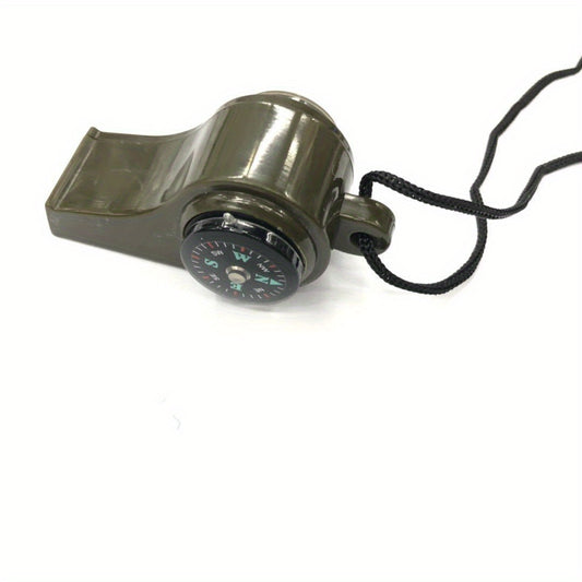 Survival Whistle Compass Thermometer Emergency Signal for Outdoor Camping Hiking