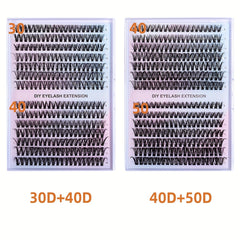 280Pcs DIY Eyelash Extension Set Curling False Eyelash Set 30D 40D 50D 9 16MM