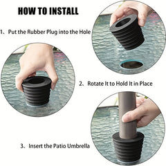 Silicone Umbrella Cone Wedge for Secure Patio Table