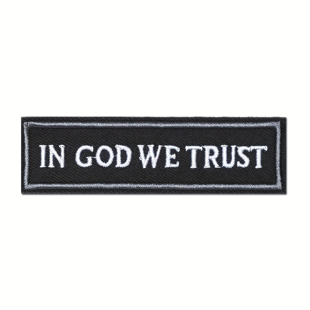 In God We Trust Embroidered Patch Outdoor Decoration