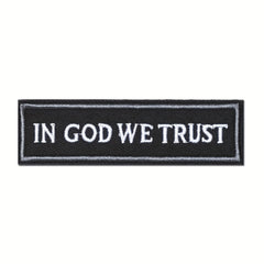 In God We Trust Embroidered Patch Outdoor Decoration