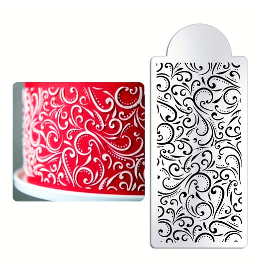 Wave Pattern Cake Stencil 27x14cm Cake Decorating Stencils