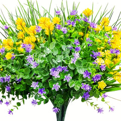 Artificial Flowers UV Resistant Plastic Flowers Home Decor