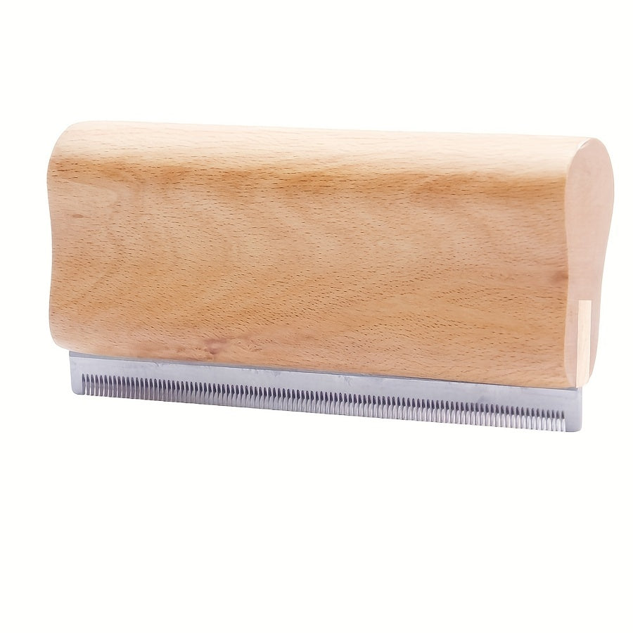 Wooden Pet Hair Removal Tool for Shedding Grooming