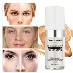 Flawless Colour Changing Liquid Foundation Nude Face Cover Concealer