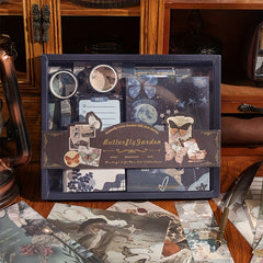 High End Gift Boxed Retro Journal with Notebook and Journal Material Gift Bag