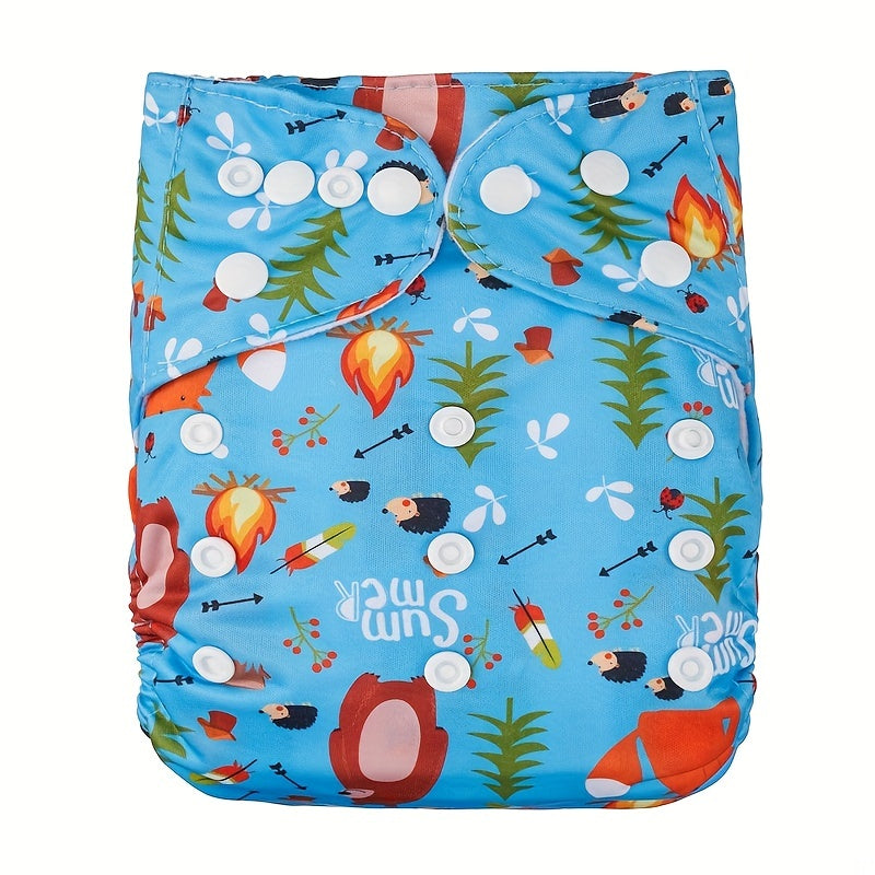 Reusable Adjustable Diaper w/ Inserts for Babies 3-15kg