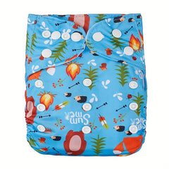 Reusable Adjustable Diaper w/ Inserts for Babies 3-15kg