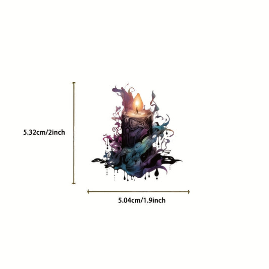 50pcs Halloween Witch Stickers Pack - Waterproof Vinyl Stickers