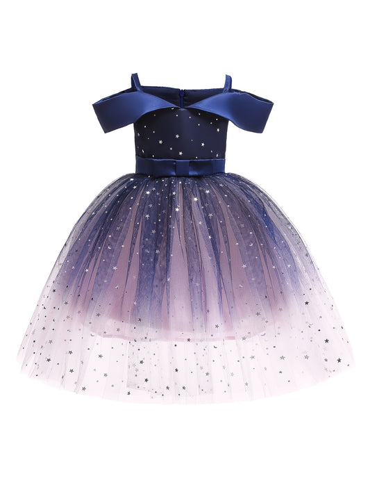 Toddler Girls Paillette Princess Dress Pageant Gown