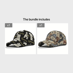 Casual Sunscreen Bear Baseball Cap Puppy Cap Printed Casual Ins