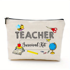 Students Thank Teachers Gift Stationery Bag Waterproof Zipper Makeup Bag