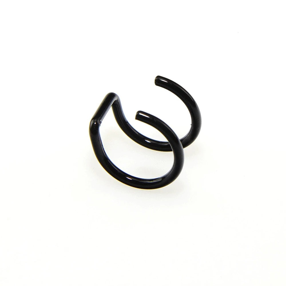 U Shaped Lip Ring Ear Clip Y2K Jewelry For Women & Girls 1 Pc