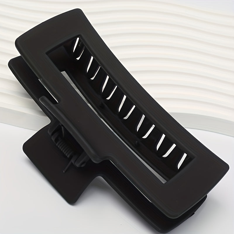 Large Shark Claw Rectangle Hair Claw Matte Hair Clip